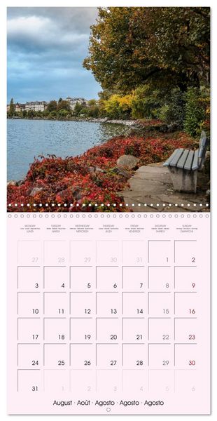 Produktbild: Evasion &agrave; Montreux (Calendrier mural carr&eacute; 2026 30x30 cm) Calendrier double avec une page pour vos prises de notes