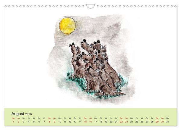 Produktbild: Gemeinsam stark (Wandkalender 2026 DIN A3 quer), CALVENDO Monatskalender