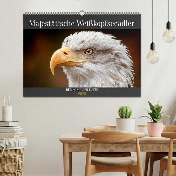 Produktbild: Majest&auml;tische Wei&szlig;kopfseeadler - Der K&ouml;nig der L&uuml;fte (Wandkalender 2026 DIN A2 quer), CALVENDO Monatskalender