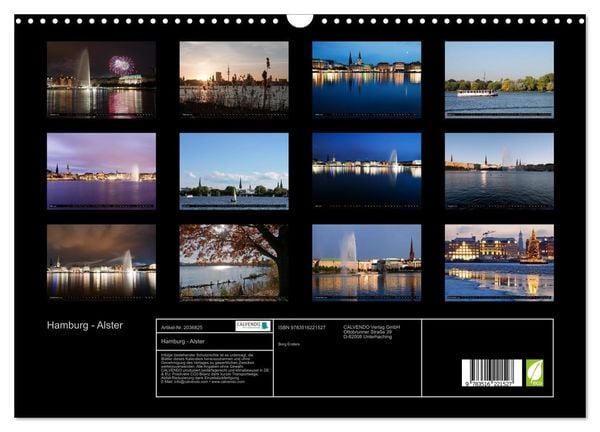 Produktbild: Hamburg - Alster (Wandkalender 2026 DIN A3 quer), CALVENDO Monatskalender