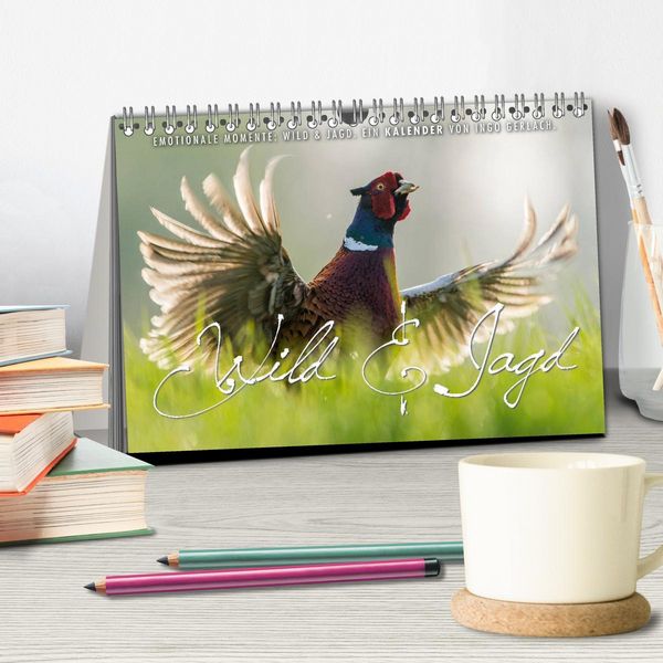 Produktbild: Emotionale Momente: Wild und Jagd. (Tischkalender 2026 DIN A5 quer), CALVENDO Monatskalender