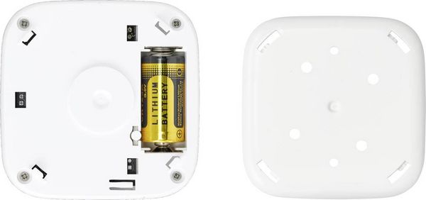 Produktbild: Sygonix SY-5040174 Funk-Rauchwarnmelder inkl. 5 Jahres-Batterie, vernetzbar batteriebetrieben (B x H x T) 76 x 76 x 29 mm