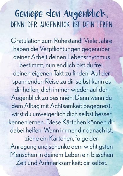 Produktbild: Achtsamkeit für den Ruhestand