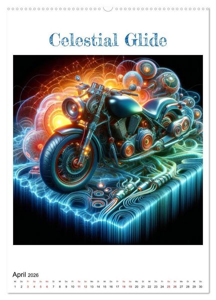 Produktbild: Motorr&auml;der der Zukunft (hochwertiger Premium Wandkalender 2026 DIN A2 hoch), Kunstdruck in Hochglanz