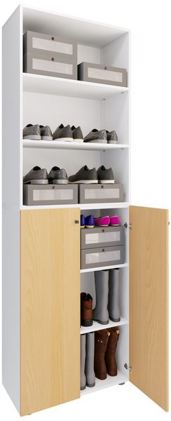 Produktbild: XL Holz Gro&szlig;er Schuhschrank Schuhkommode Lona 6