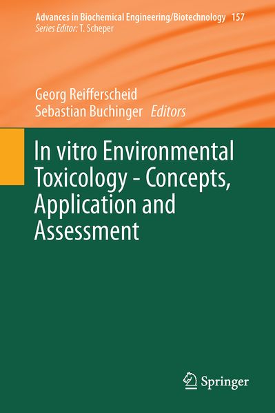 Produktbild: In vitro Environmental Toxicology - Concepts, Application and Assessment