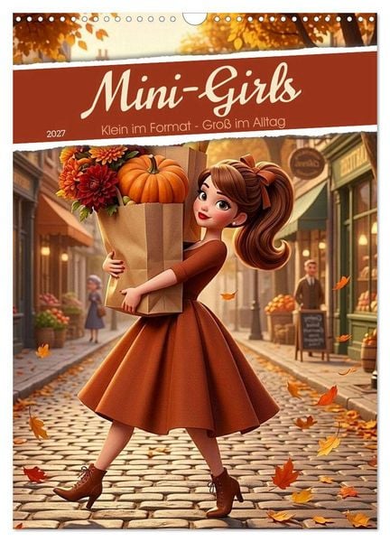 Produktbild: Mini-Girls (Wandkalender 2027 DIN A3 hoch), CALVENDO Monatskalender