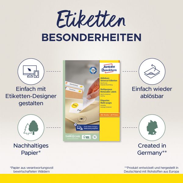 Produktbild: Etiketten 99.1x42.3mm