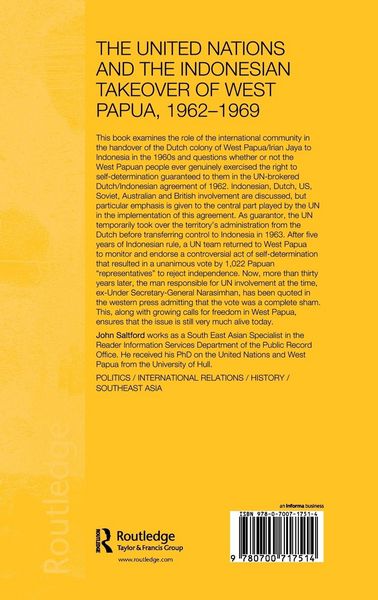 Produktbild: The United Nations and the Indonesian Takeover of West Papua, 1962-1969