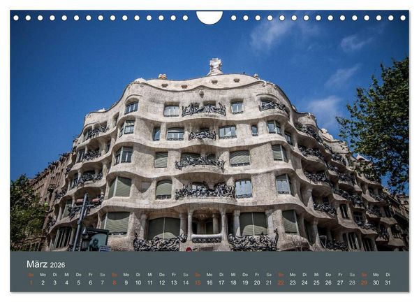 Produktbild: Barcelona - Faszinierende Architektur (Wandkalender 2026 DIN A4 quer), CALVENDO Monatskalender