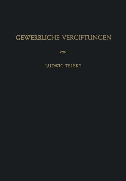 Produktbild: Gewerbliche Vergiftungen
