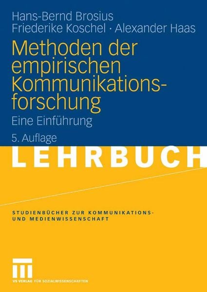 Produktbild: Methoden der empirischen Kommunikationsforschung