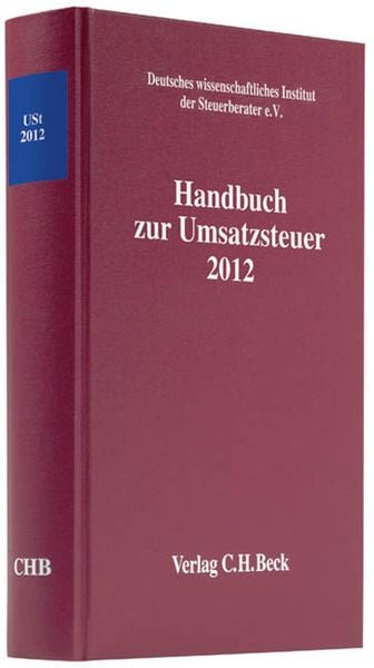 Produktbild: Handbuch zur Umsatzsteuer 2012