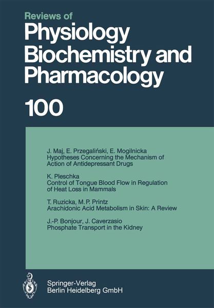 Produktbild: Reviews of Physiology, Biochemistry and Pharmacology