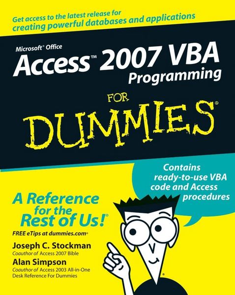 Produktbild: Access 2007 VBA Programming For Dummies