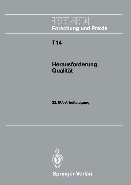 Produktbild: Herausforderung Qualit&auml;t