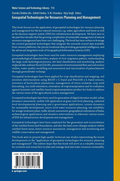 Produktbild: Geospatial Technologies for Resources Planning and Management