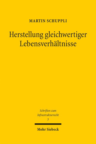 Produktbild: Herstellung gleichwertiger Lebensverh&auml;ltnisse