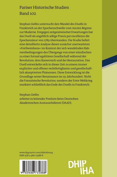 Produktbild: Das Duell in Frankreich 1789-1830