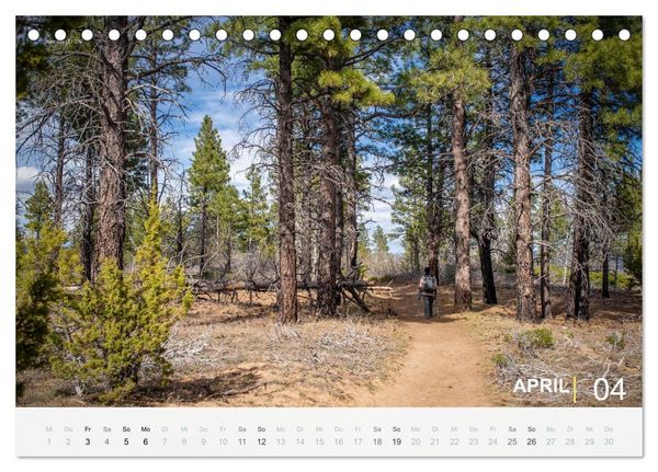 Produktbild: Wunderbare Wanderungen im S&uuml;dwesten der USA (Tischkalender 2026 DIN A5 quer), CALVENDO Monatskalender