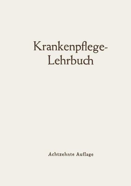 Produktbild: Krankenpflege-Lehrbuch