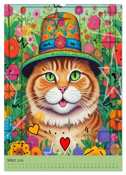 Produktbild: Meine Katze ist der Chef (hochwertiger Premium Wandkalender 2026 DIN A2 hoch), Kunstdruck in Hochglanz