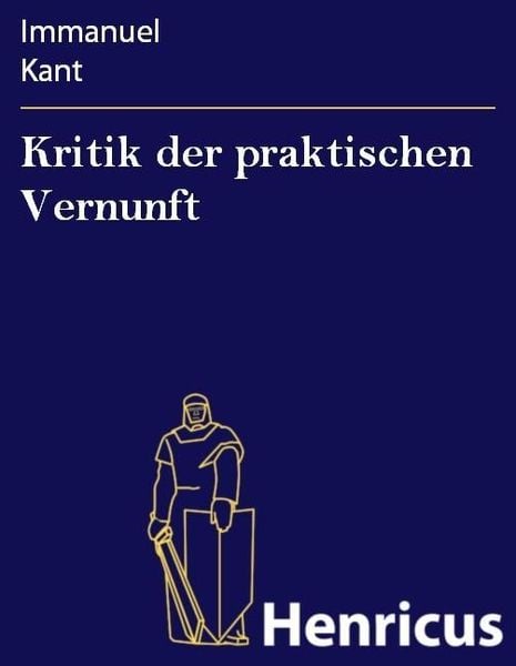 Produktbild: Kritik der praktischen Vernunft