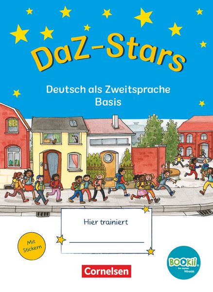 Produktbild: DaZ-Stars - BOOKii-Ausgabe - Basis. &Uuml;bungsheft mit L&ouml;sungen