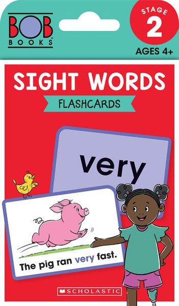 Produktbild: Bob Books - Sight Words Flashcards Phonics, Ages 4 and Up, Kindergarten (Stage 2: Emerging Reader)