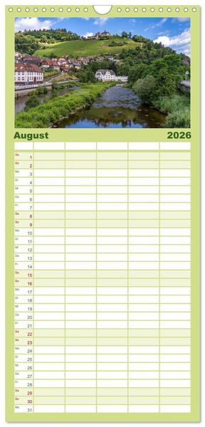 Produktbild: Familienplaner 2026 - Schwarzwald - Das Murgtal mit 5 Spalten (Wandkalender, 21 x 45 cm) CALVENDO