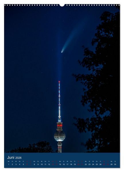 Produktbild: Berliner Fernsehturm - Magische Momente (Wandkalender 2026 DIN A2 hoch), CALVENDO Monatskalender