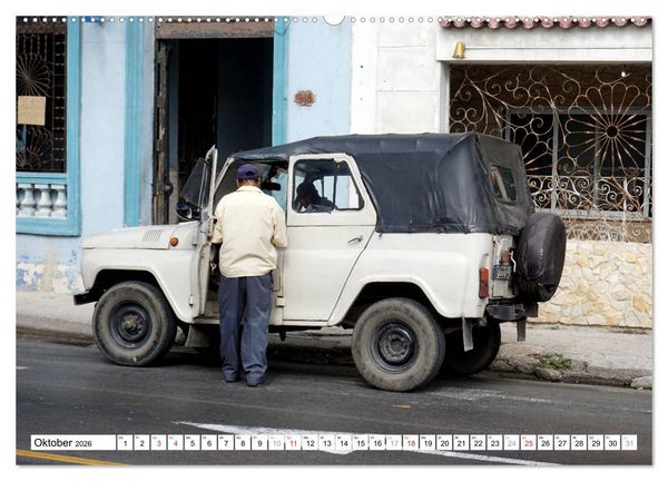 Produktbild: Sowjet-Legende - Der Gel&auml;ndewagen UAZ-469 in Kuba (Wandkalender 2026 DIN A2 quer), CALVENDO Monatskalender