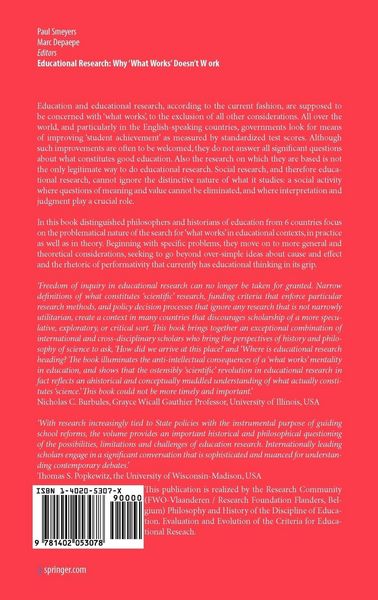 Produktbild: Educational Research: Why 'What Works' Doesn't Work