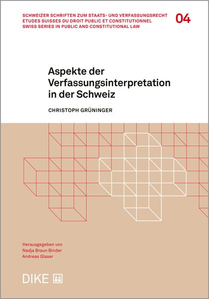 Produktbild: Aspekte der Verfassungsinterpretation in der Schweiz