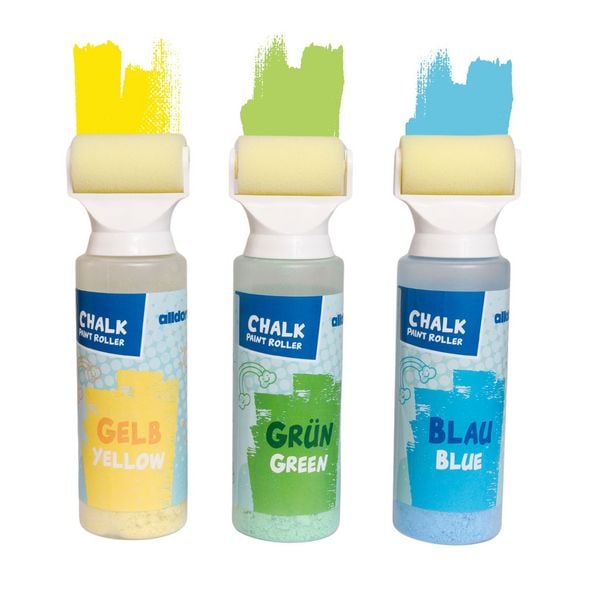alldoro - Straßenmalkreide-Roller, 3er Set