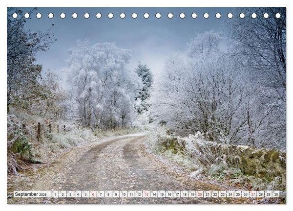 Produktbild: Winter. Zauberhafte Schneelandschaften (Tischkalender 2026 DIN A5 quer), CALVENDO Monatskalender