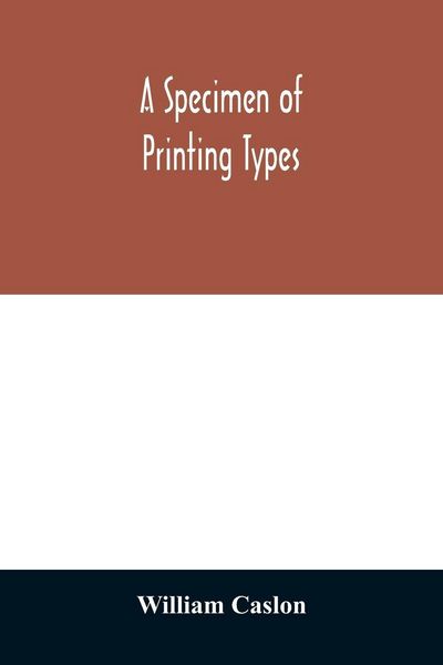 Produktbild: A specimen of printing types