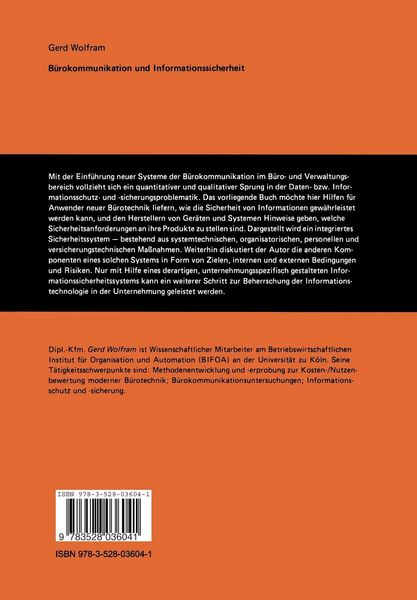 Produktbild: B&uuml;rokommunikation und Informationssicherheit