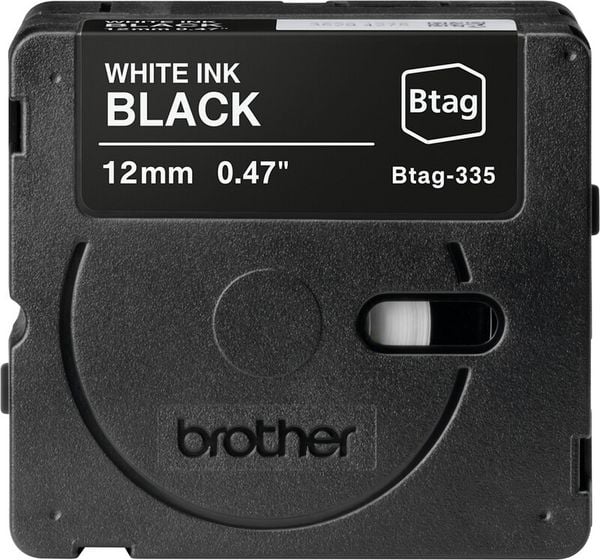 Produktbild: P-touch Band 12mm schwar-weiss
