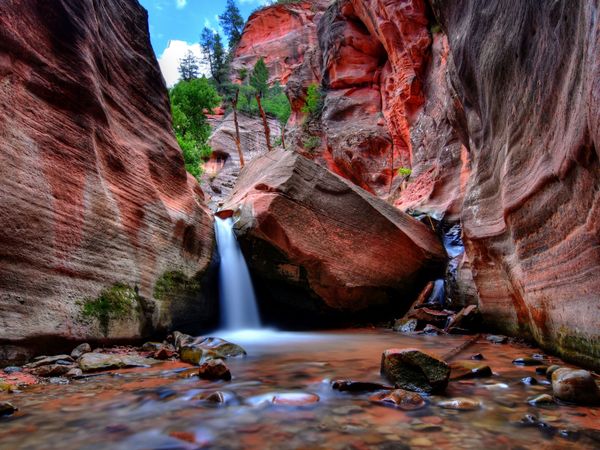 Produktbild: CALVENDO Puzzle Kanarra Creek Canyon | 1000 Teile Lege-Gr&ouml;&szlig;e 64x48cm Foto-Puzzle f&uuml;r gl&uuml;ckliche Stunden