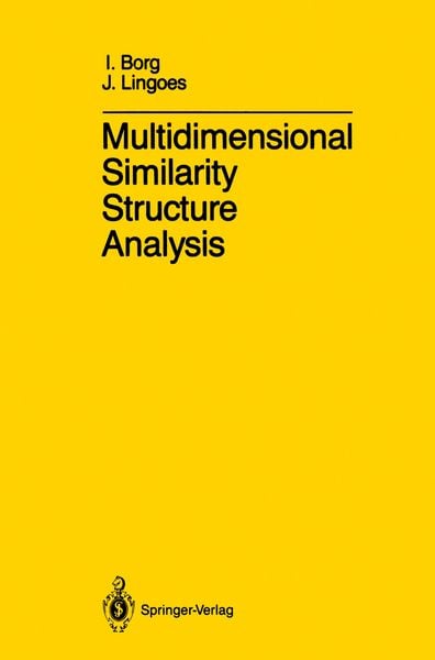 Produktbild: Multidimensional Similarity Structure Analysis