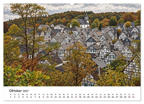 Produktbild: Deutschland als Mosaik. Stadt f&uuml;r Stadt ein Kunstwerk (Wandkalender 2027 DIN A2 quer), CALVENDO Monatskalender
