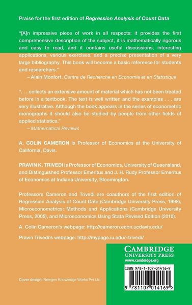 Produktbild: Regression Analysis of Count Data