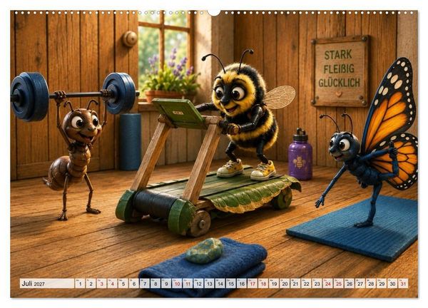 Produktbild: Das Hotel der kleinen Fl&uuml;gel (hochwertiger Premium Wandkalender 2027 DIN A2 quer), Kunstdruck in Hochglanz