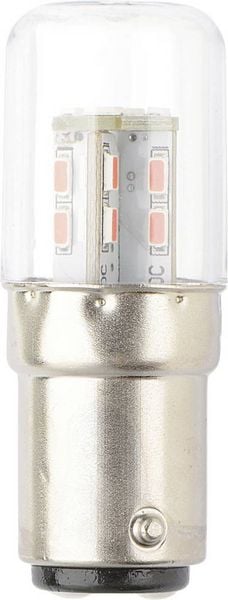 Produktbild: TRU COMPONENTS TC-13776156 LED-Signalleuchte Rot BA15d 12 V/DC, 24 V/DC 200lm