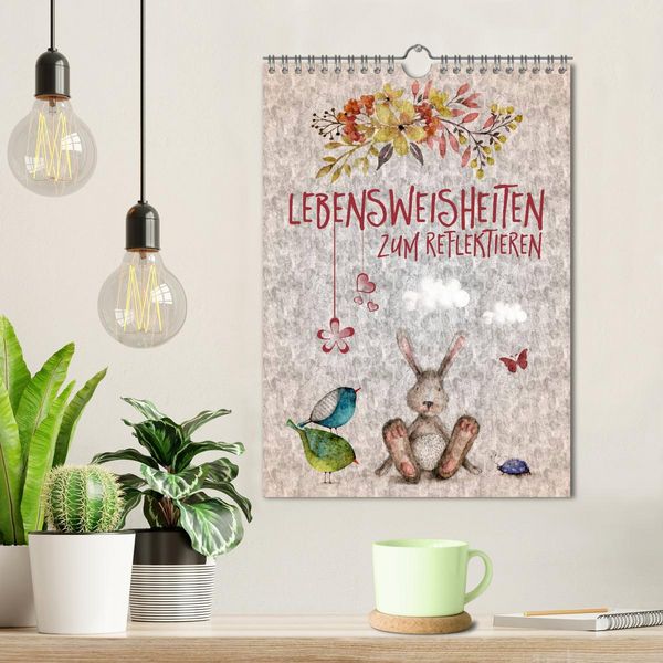 Produktbild: Lebensweisheiten zum Reflektieren (Wandkalender 2026 DIN A4 hoch), CALVENDO Monatskalender