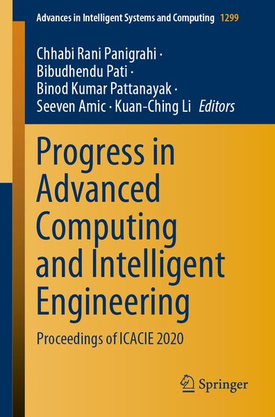 Produktbild: Progress in Advanced Computing and Intelligent Engineering