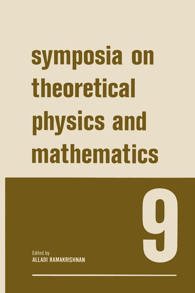 Produktbild: Symposia on Theoretical Physics and Mathematics 9