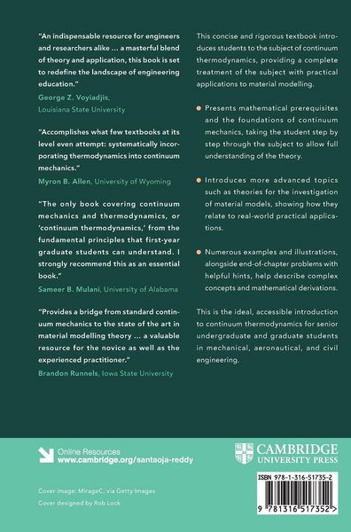 Produktbild: Continuum Thermodynamics and Material Modelling