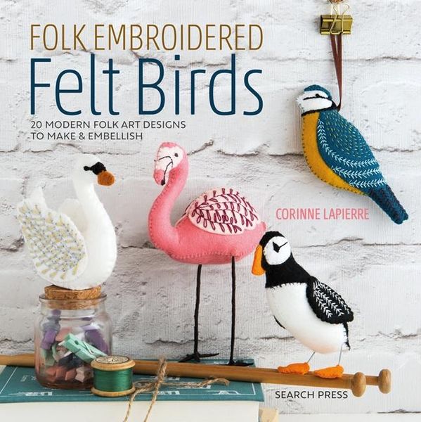 Produktbild: Folk Embroidered Felt Birds